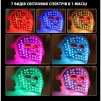 Світлодіодна LED-маска для фототерапії Sillicone LED light Therapy Face Mask  7 спектрів світла 25x33 см - 2