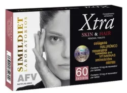 Харчова добавка "Відновлення шкіри та волосся" Simildiet Laboratorios Xtra Skin & Hair, 60 шт