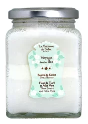 Масло карите "Тиаре и Алое Вера" La Sultane De Saba Tahitian Shea Butter Tiare Flower And Aloe Vera, 300 мл