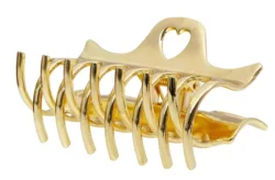 Золотой металлический крабик для волос Emi Jay Heartbreaker Clip In Gold Tiara
