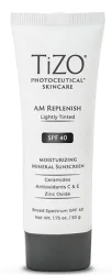 Дневной питательный крем с легким оттенком  Tizo Photoceutical Skincare AM Replenish Lightly Tinted SPF 40, 50 мл