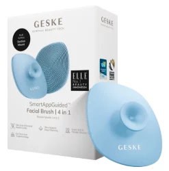 Щітка для обличчя з тримачем 4 в 1 аквамарин Geske Facial Brush 4 in 1 Aquamarine