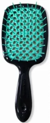 Гребінець для волосся Janeke Superbrush the Original (чорно-смарагдовий)