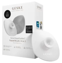 Щетка для лица с держателем 4 в 1 белая Geske Facial Brush 4 in 1 White