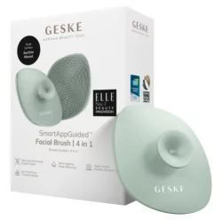 Щетка для лица с держателем 4 в 1 зеленая Geske Facial Brush 4 in 1  Green