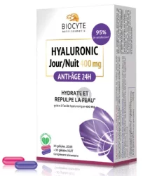 Харчова добавка "Гіалурон день-ніч", 400мг Biocyte Hyaluronic Jour/Nuit, 60 шт