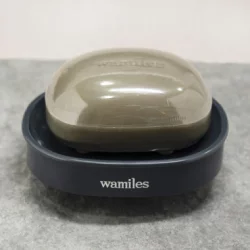Суха ПІНА з морською глиною Wamiles Cosmetics для жирної та змішаної шкіри (з підставкою) Ionne Clay Soap Е 100 g