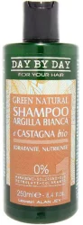 Шампунь для волосся із білою глиною та екстрактом каштану Alan Jey Green Natural Shampoo Argilla Bianca & Castagna, 250 мл