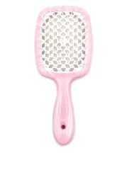 Гребінець для волосся Janeke Superbrush the Original (світло рожевий з білим)