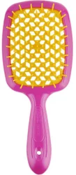 Гребінець для волосся Janeke Superbrush the Original Small (рожевий з жовтим)