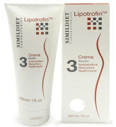 Антицелюлітний крем покращує тонус шкіри Simildiet Laboratorios Lipotrofin Crema, 200 мл