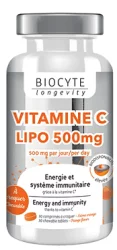 Антиоксидант, поддерживает иммунную систему Biocyte Vitamine C Lipo 500mg, 30 капсул