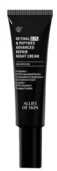 Антивіковий нічний крем для обличчя Allies Of Skin Retinal 0.1% & Peptides Advanced Repair Night Cream з ретиналем 0.1%, 48 мл