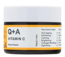 Крем для обличчя, що освітлює Q+A Vitamin C Radiance Face Cream з вітаміном С, 50 г