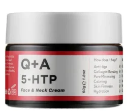 Крем для обличчя та шиї Q+A 5-HTP Face & Neck Cream, 50 г