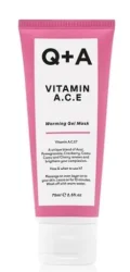 Зігрівальна гелева маска для обличчя Q+A Vitamin A.C.E. Warming Gel Mask з вітамінами A, C, E, 75 мл