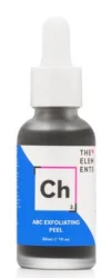 М'який пілінг для обличчя The Elements ABC Exfoliating Peel з AHA, BHA кислотами та активованим вугіллям, 30 мл