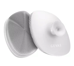 Щетка для лица с держателем 4 в 1 серая Geske Facial Brush 4 in 1 Gray