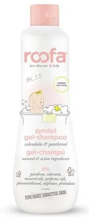 Синдет гель-шампунь з календулою та пантенолом для чутливої шкіри, від народження Roofa Syndet Gel Shampoo, 200 мл