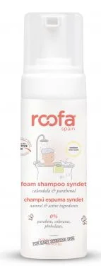 Шампунь-пінка без сліз із календулою та пантенолом, з народження Roofa Foam Shampoo Syndet (Natural), 150 мл