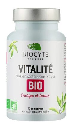 Харчова добавка для енергії та тонусу організму Biocyte Vitalite BIO, 30 шт