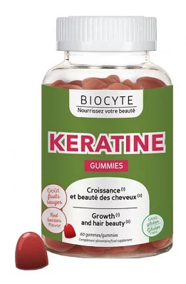 Харчова добавка Biocyte Keratine Gummies, 60 шт