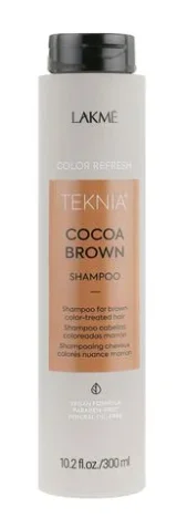 Шампунь для окрашенных волос коричневых оттенков Lakme Teknia Color Refresh Cocoa Brown Shampoo, 300 мл