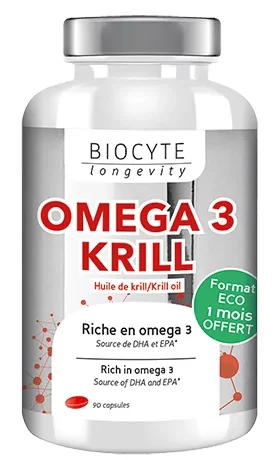 Олія криля Biocyte Longevity Omega 3 Krill 500мг, 90 шт