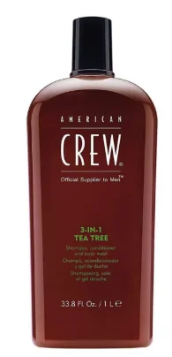 Шампунь American Crew 3 IN 1 Tea Tree Shampoo, 1000 мл