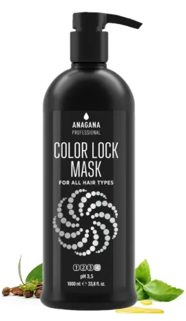 Маска для волосся "Закріплення кольору" Anagana Professional Color Lock Mask, 1000 мл