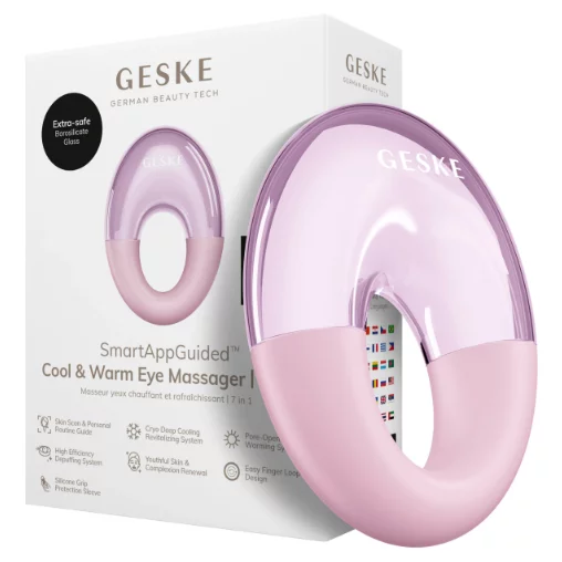 Массажер для глаз Geske Cool&amp;Warm Eye Massager 7 в 1 Pink