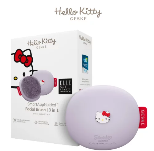Щетка для лица Geske Facial Brush 3 в 1 by Hello Kitty HK Purple