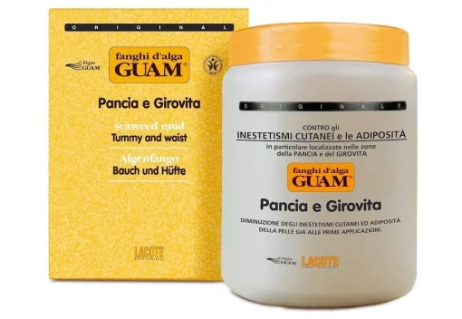 Грязьова маска для зменшення об'ємів живота та талії Guam Fanghi d Alga Pancia e Gerovita, 500 г