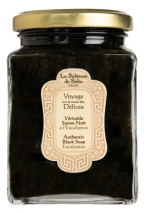 Чёрное мыло с эвкалиптом La Sultane De Saba Authentic Eucalyptus Black Soap,  300 мл