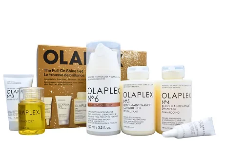 Косметический набор для ухода за волосами и их укладки Olaplex The Full On Shin Set