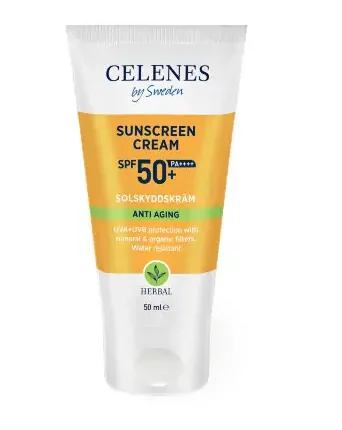 Сонцезахисний крем Celenes Sunscreen Cream SPF 50+ Anti Aging, 50 мл