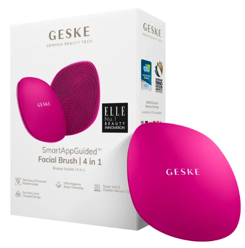 Щетка для лица 4 в 1 пурпурная Geske Facial Brush 4 in 1   Magenta