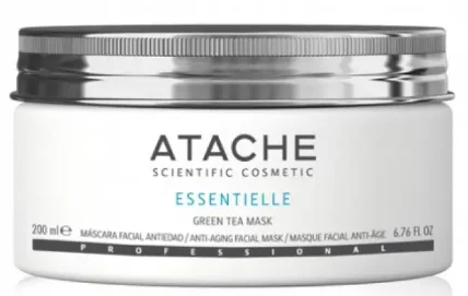 Восстанавливающая успокаивающая маска Atache Essentielle Reaffirming Mask Green Tea, 200 мл
