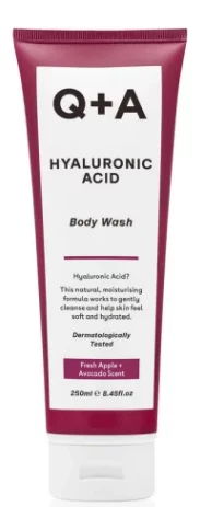 Очищаючий гель для тіла з гіалуроновою кислотою Q+A Hyaluronic Acid Body Wash, 250 мл