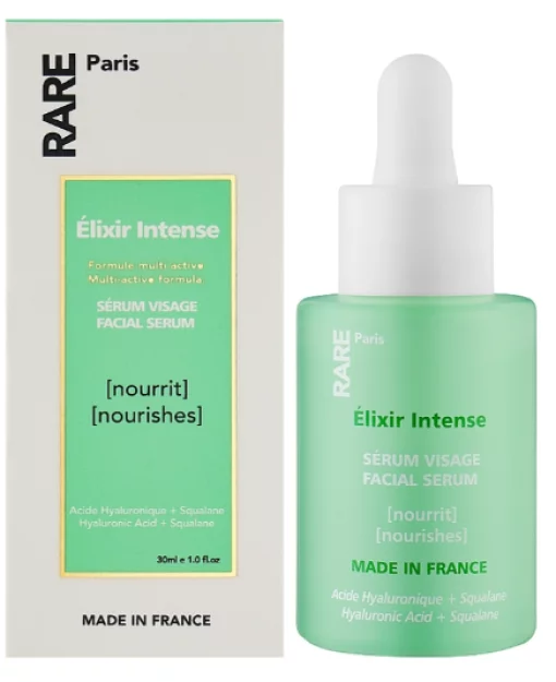 Увлажняющая сыворотка для лица с гиалуроновой кислотой и скваланом RARE Paris Elixir Intense Nourishing Face Serum, 30 мл