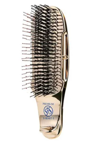 Щетка для волос и кожи головы S-Heart-S Scalp Brush (Premium Short Champagne Gold)