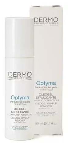 Засіб для зняття макіяжу з абрикосовою олією Dermophisiologique Optyma Oleogel, 50 мл