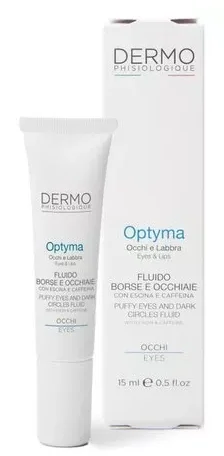 Флюид от темных кругов и мешков под глазами с эсцином и кофеином Dermophisiologique Optyma Fluido Borse E Occhiaie ,15 мл