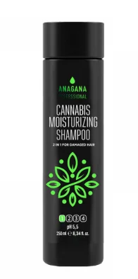 Шампунь &laquo;Зволожуючий з маслом канабіка&raquo; для пошкодженого волосся Anagana Cannabis Moisturing Shampoo, 250 мл