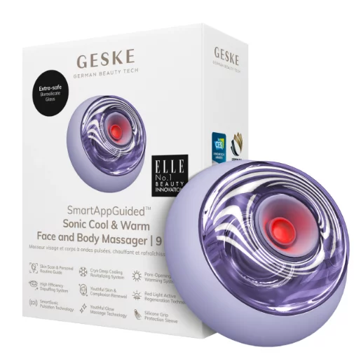 Масажер для обличчя та тіла Geske Sonic Cool&amp;Warm Face and Body Massager 9 в 1 Purple