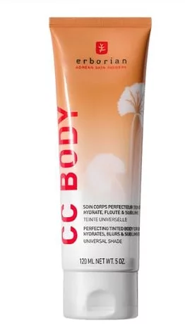 CC Body увлажняет и разглаживает текстуру кожи, делает ее мягкой и гладкой. Инкапсулированные пигменты адаптируются к широкому спектру оттенков тела и растворяются при контакте с ним. Крем оказывает приятный бронзовый эффект светлой коже, темную – осветля