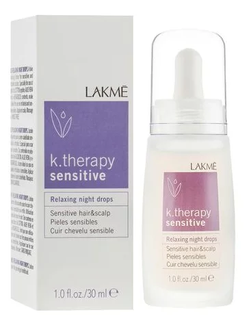 Ночные капли для чувствительной кожи головы Lakme K.Therapy Sensitive Relaxing Night Drops, 30 мл