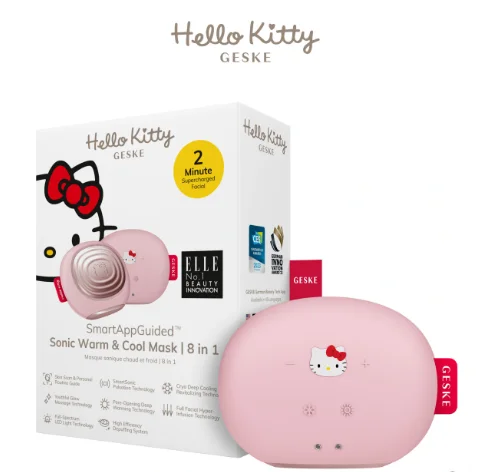 Ультразвукова маска тепло та холод Geske Sonic Warm &amp; Cool Mask 8 в 1 by Hello Kitty pink