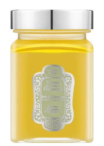 Солевой скраб для тела зеленый чай имбирь La Sultane de Saba Sels de Gommage Darjeeling Ginger Green Tea Exfoliating Salt, 300 мл