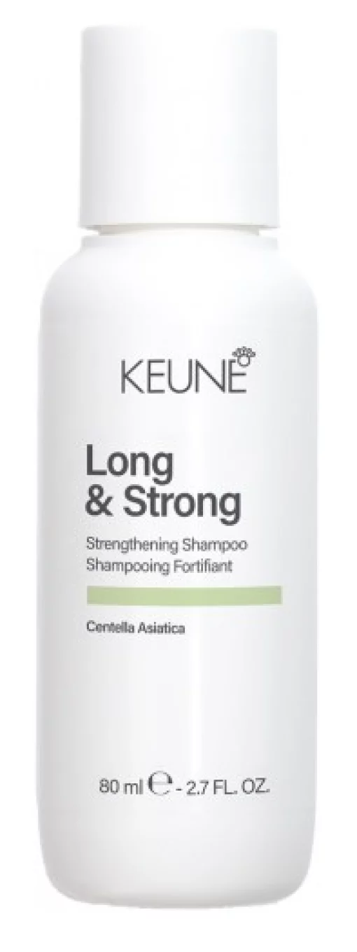 Зміцнюючий шампунь для пошкодженого волосся Keune Long &amp; Strong Strengthening Shampoo, 80 мл